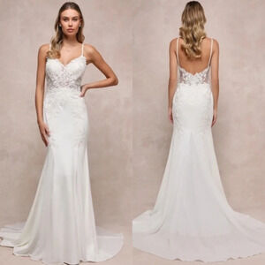 Lulus Vision of Romance White Sheer Mesh Embroidered Sequin Maxi Dress Wedding